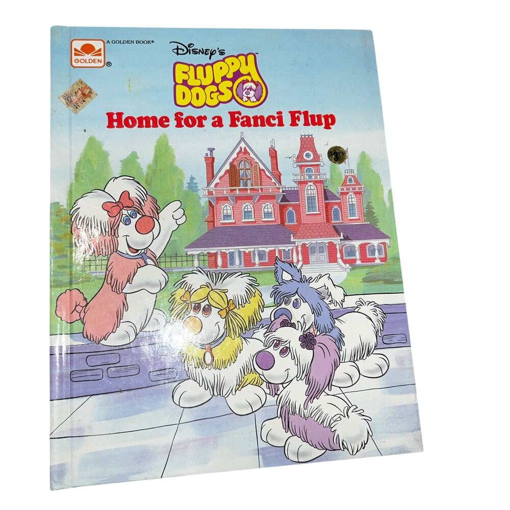 Vintage Disney's Fluppy Dogs Home for a Fanci Flup, Hardcover Book 1986